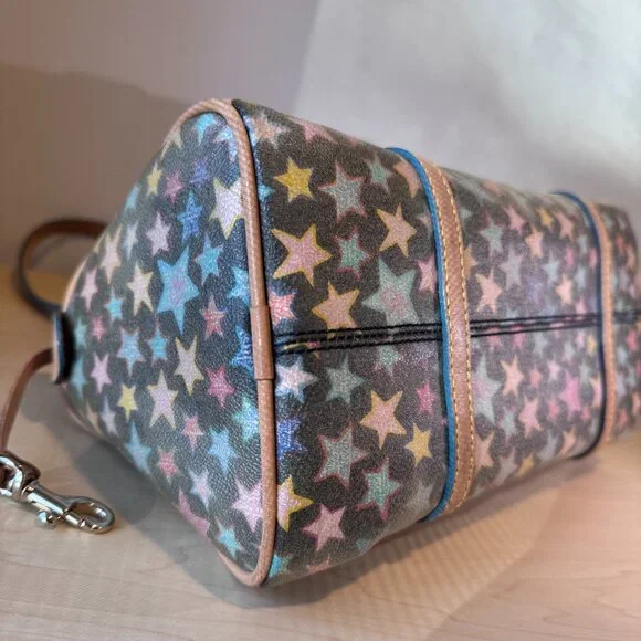 Dooney & Bourke Star Pattern Shoulder Bag - Multicolor - Picture 5 of 11
